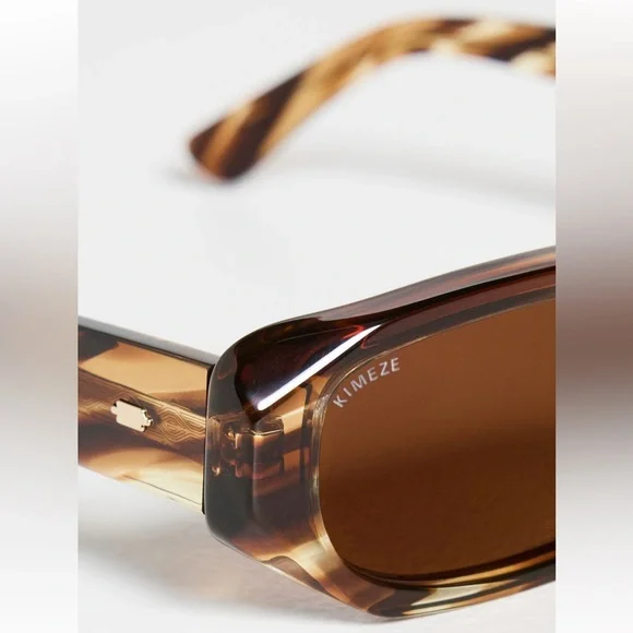 Tortoise Shell Rectangular Sunglasses - Picture 2 of 5